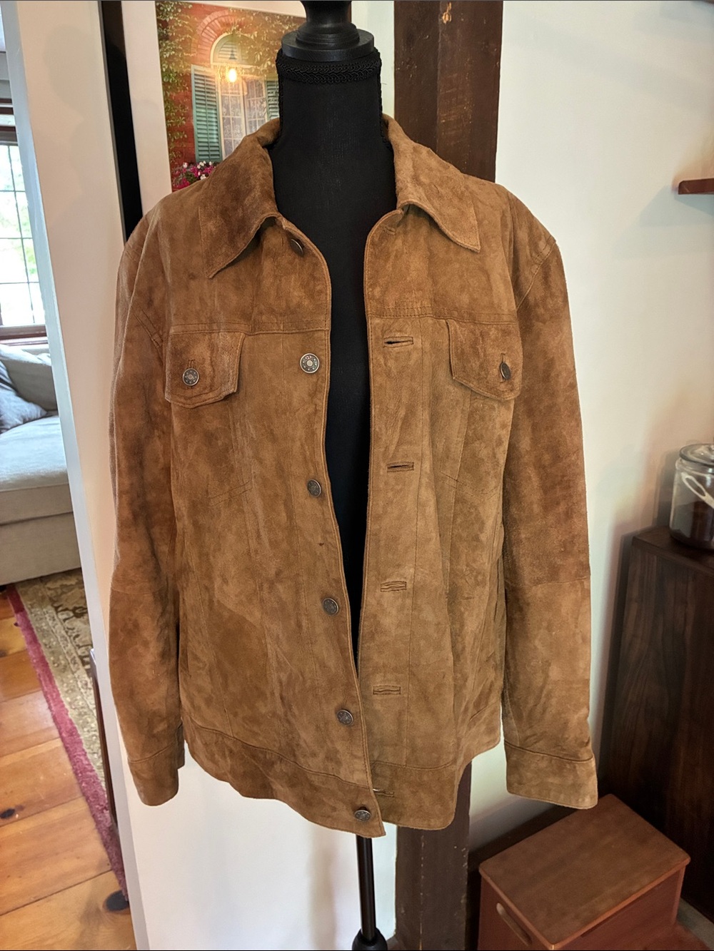 Men’s Suede Trucker Jacket